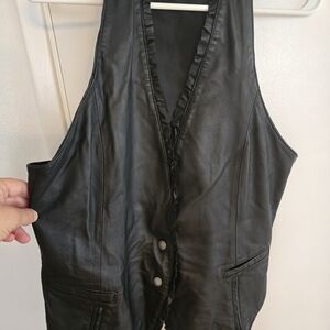 Aqua Black Genuine Leather Apparel